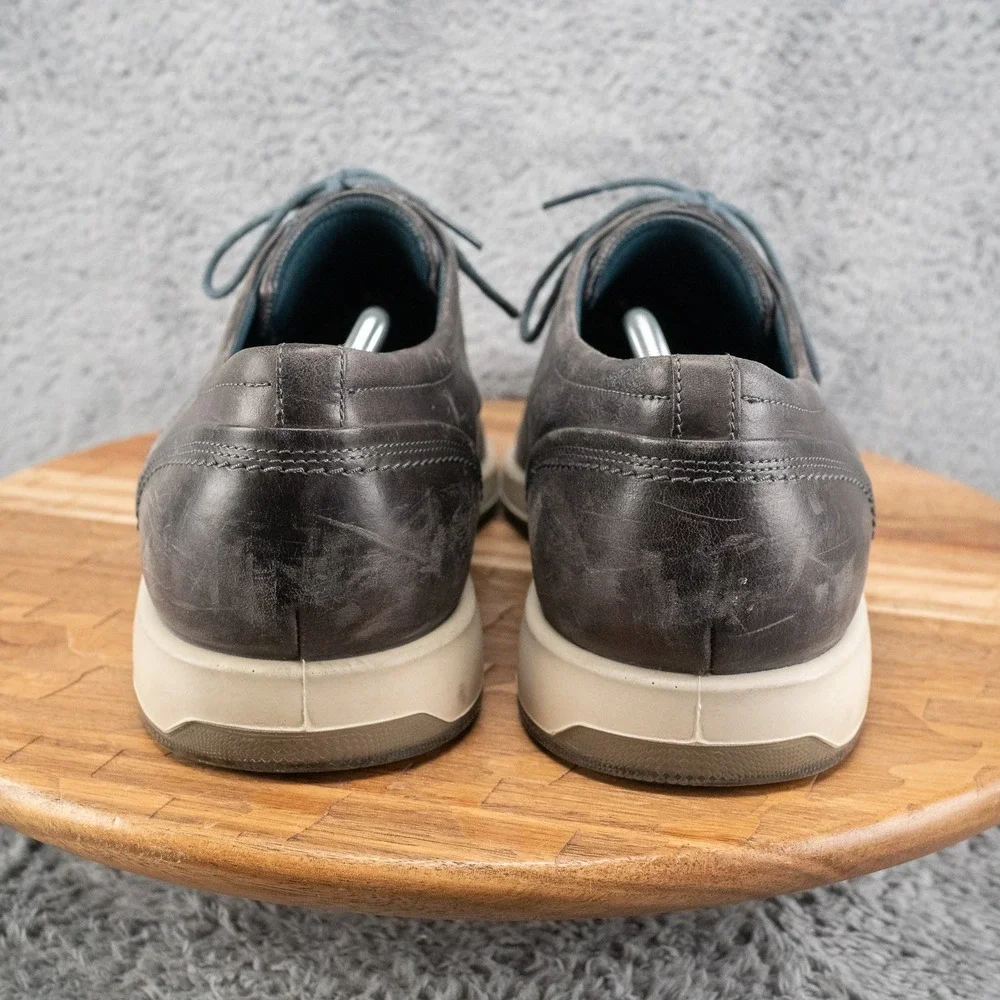 ECCO Navy Blue Leather Casual Blucher Oxfords‎ Euro 47 Men 13 M